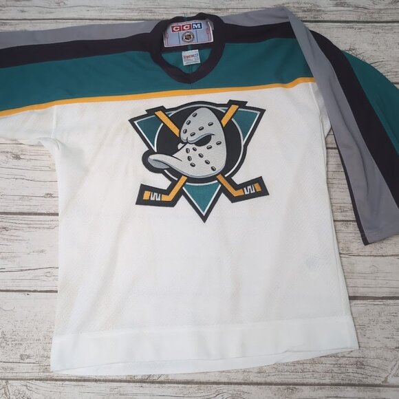 Vintage CCM  NHL Anaheim Mighty Ducks Jersey Boys Size L/XL - Picture 1 of 7